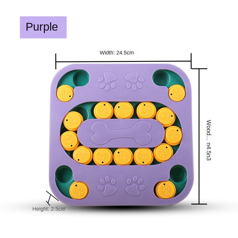 Interactive Slow Feeder Dog Bowl - Puzzle Toy for Mental Stimulation
