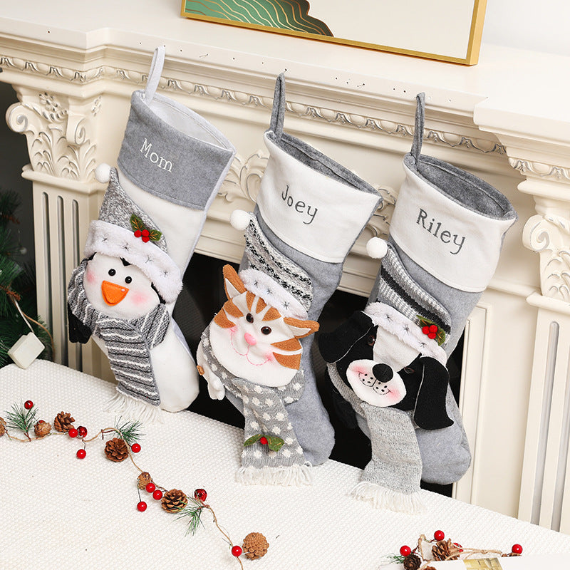 Christmas Pet Pendants & Gift Bags - Holiday Decoration for Dogs & Cats
