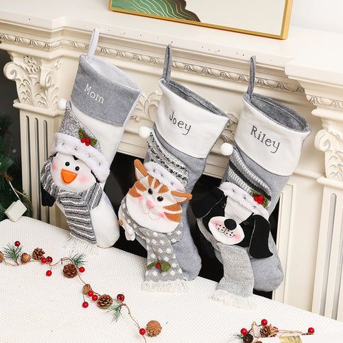 Christmas Pet Pendants & Gift Bags - Holiday Decoration for Dogs & Cats
