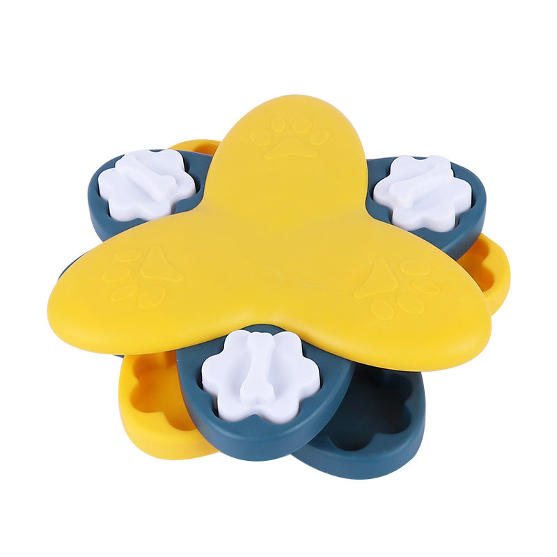 Interactive Slow Feeder Dog Bowl - Puzzle Toy for Mental Stimulation