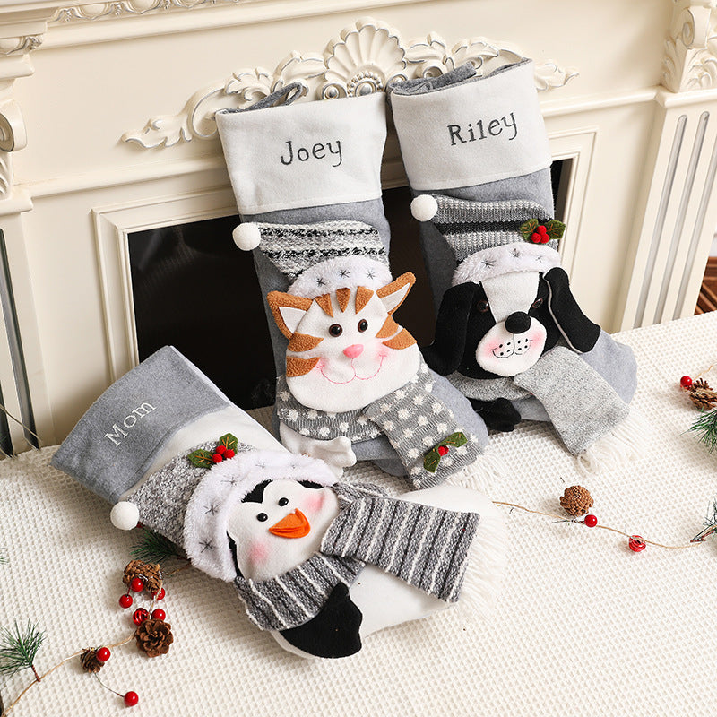 Christmas Pet Pendants & Gift Bags - Holiday Decoration for Dogs & Cats