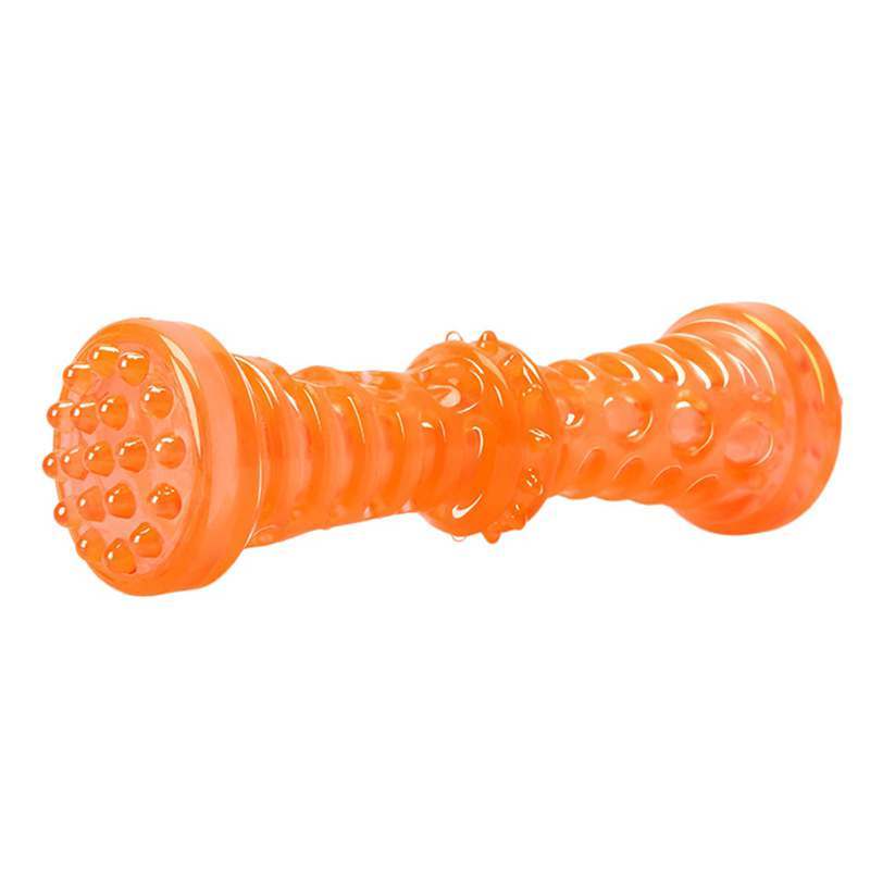 Large Dog Rubber Bone Toy - Bite-Resistant Teeth Cleaning Chew
