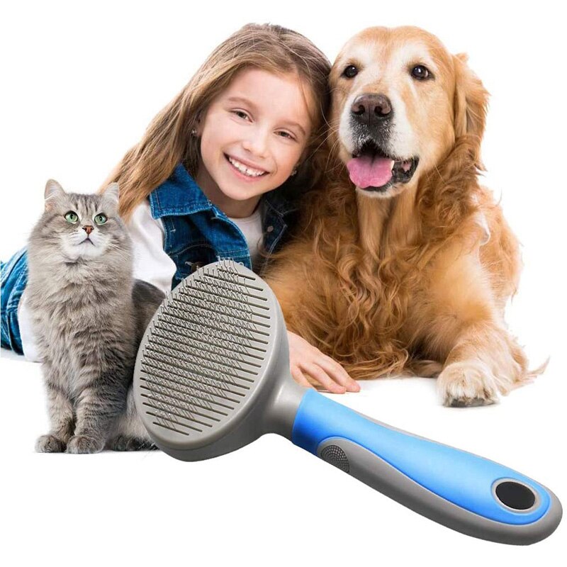 Pet Grooming Slicker Brush - Deshedding Comb for Dogs & Cats