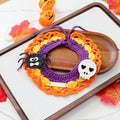 Pet Cat Dog Bandana with Halloween Elements Decorative Scarf for Pets, Halloween Pet Collar Accessory