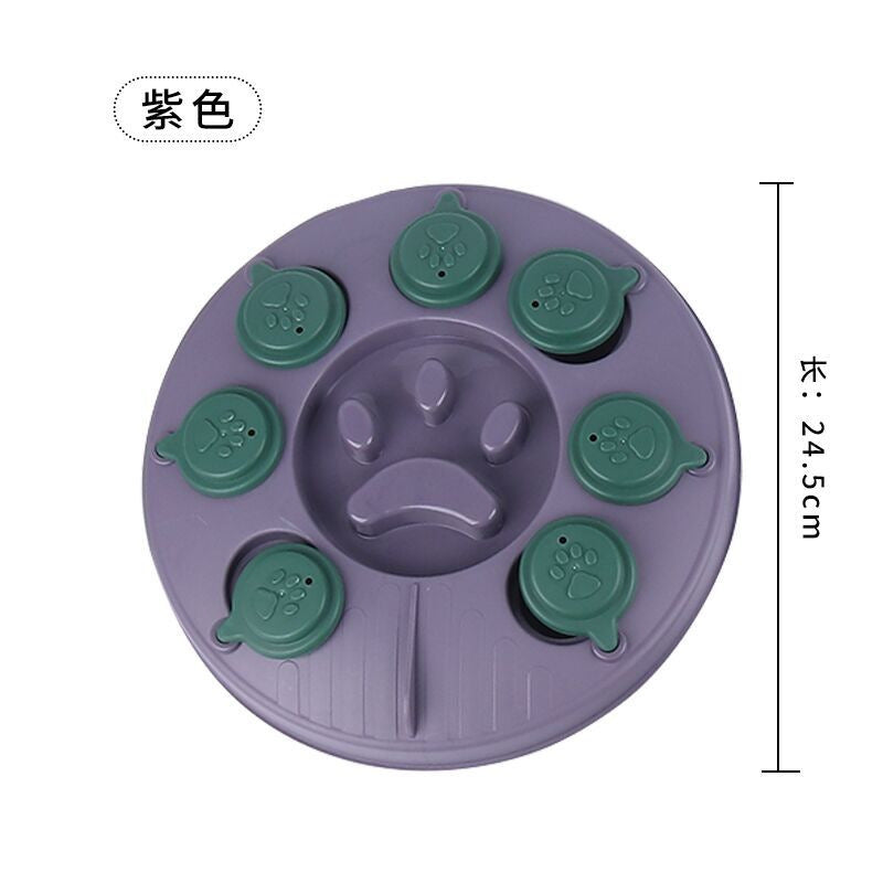 Interactive Slow Feeder Dog Bowl - Puzzle Toy for Mental Stimulation