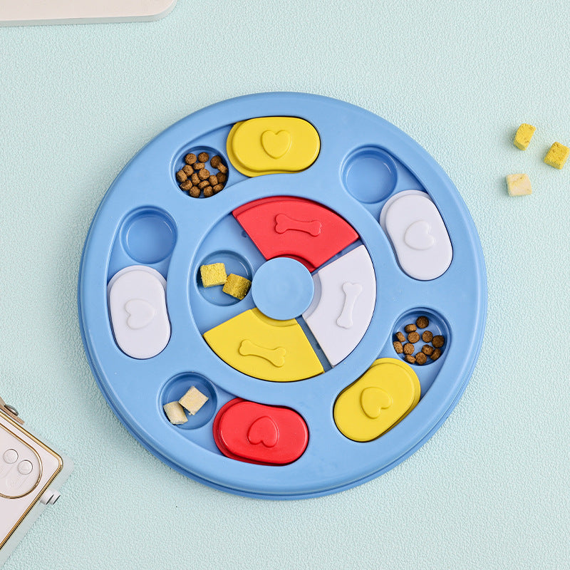 Interactive Slow Feeder Dog Bowl - Puzzle Toy for Mental Stimulation