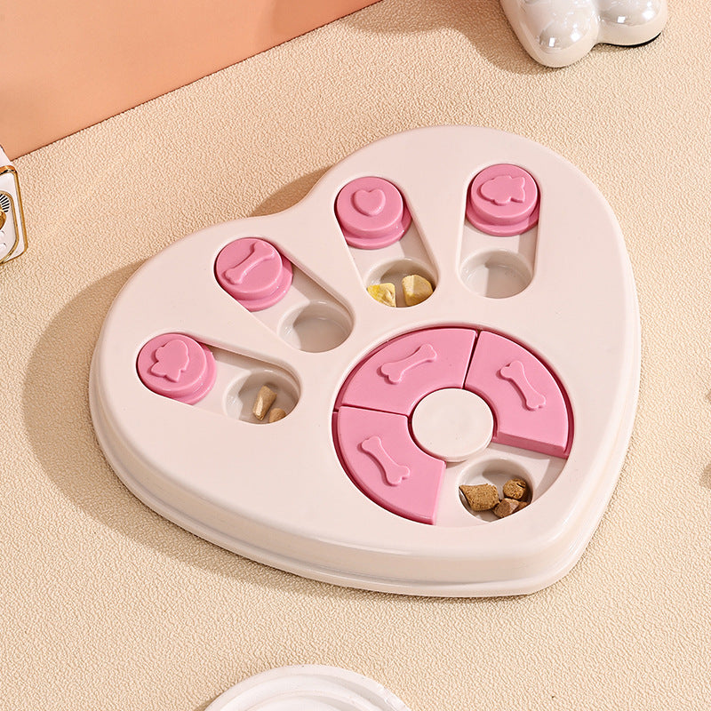 Interactive Slow Feeder Dog Bowl - Puzzle Toy for Mental Stimulation