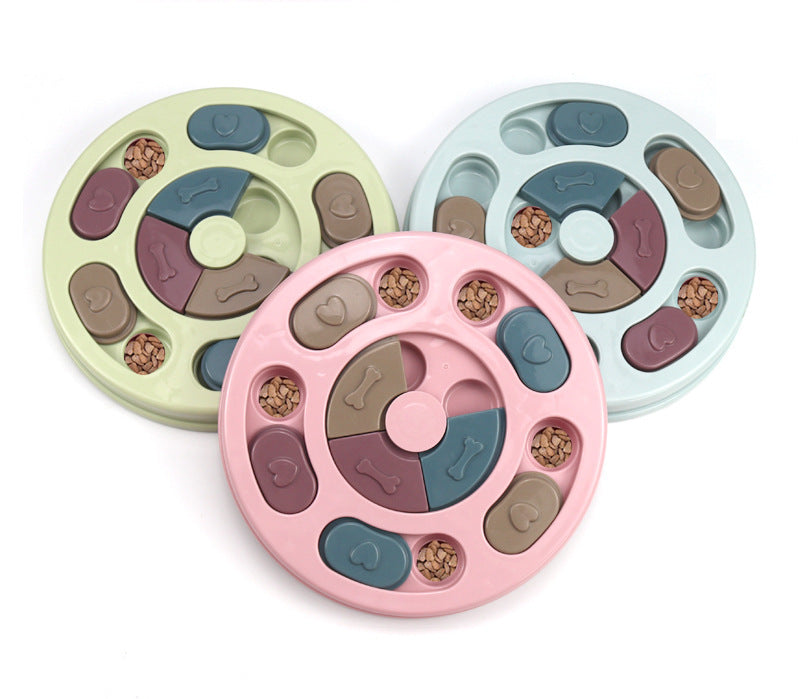Interactive Slow Feeder Dog Bowl - Puzzle Toy for Mental Stimulation