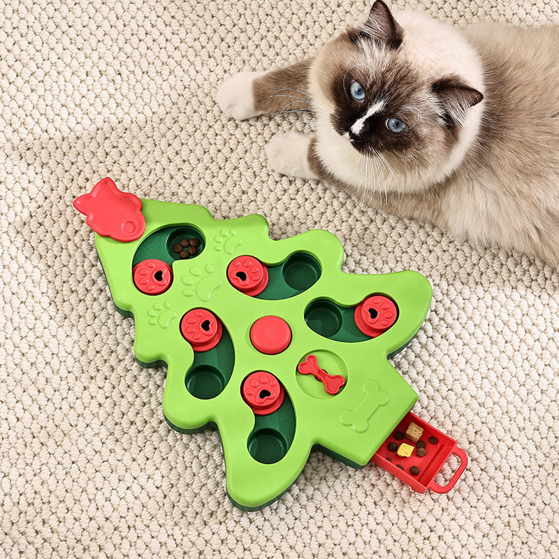 Interactive Slow Feeder Dog Bowl - Puzzle Toy for Mental Stimulation