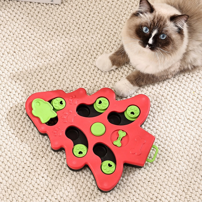 Interactive Slow Feeder Dog Bowl - Puzzle Toy for Mental Stimulation