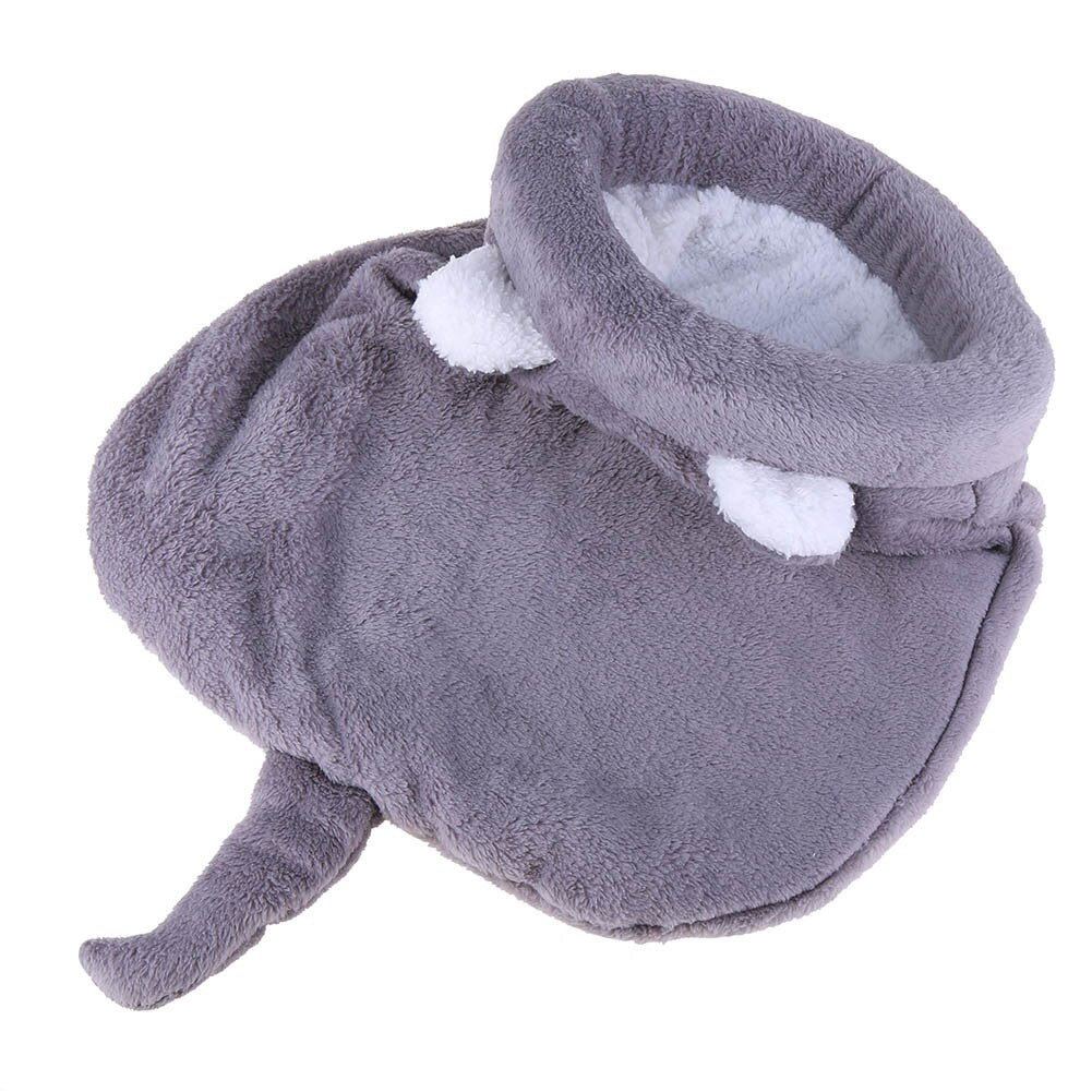 Coral Fleece Pet Sleeping Bag - Warm Kennel Bed for Cats & Small Dogs