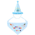 Pet Birthday Party Hat & Tie Costume - Headwear for Dogs & Cats