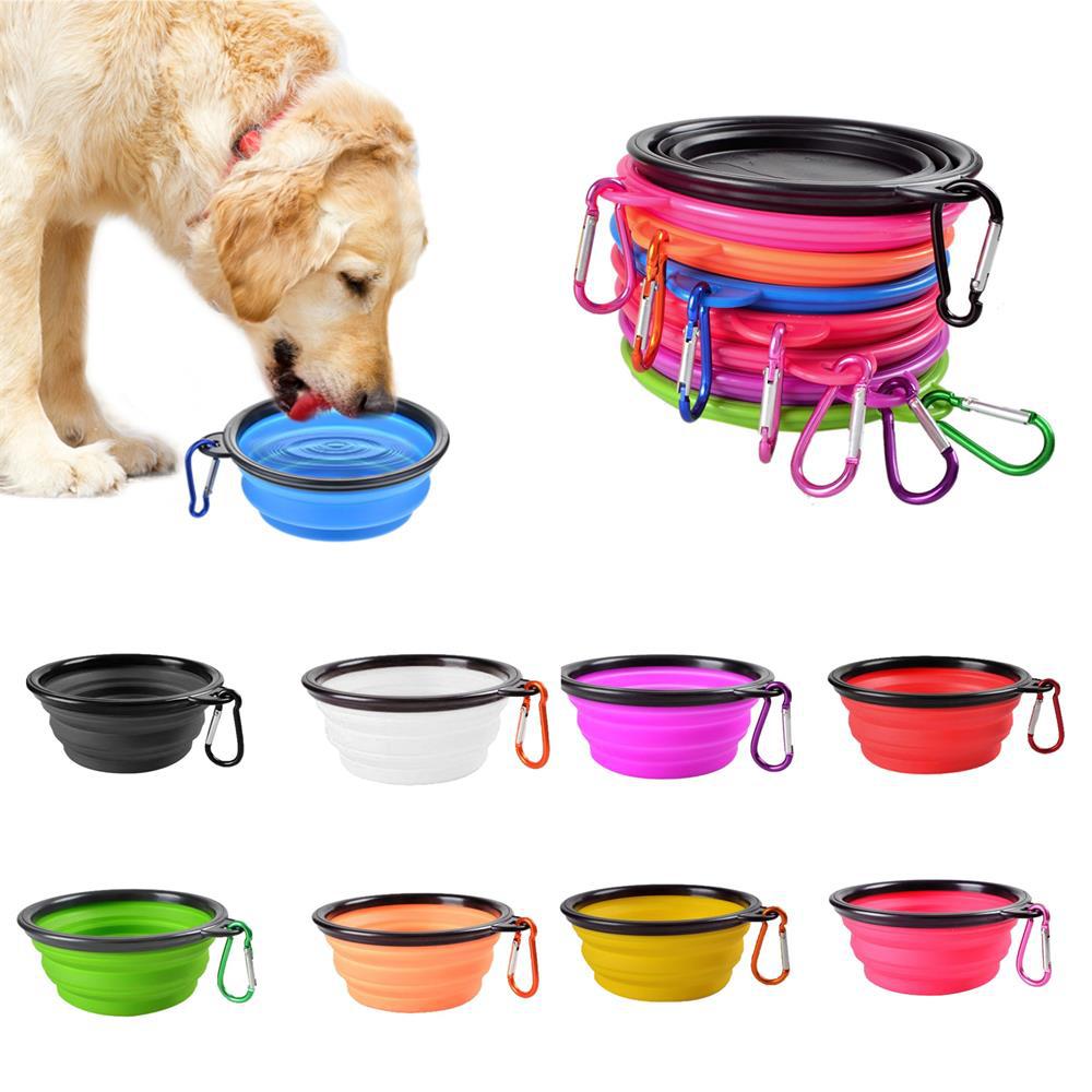 Portable Folding Pet Bowl - Silicone Dog Food & Water Basin