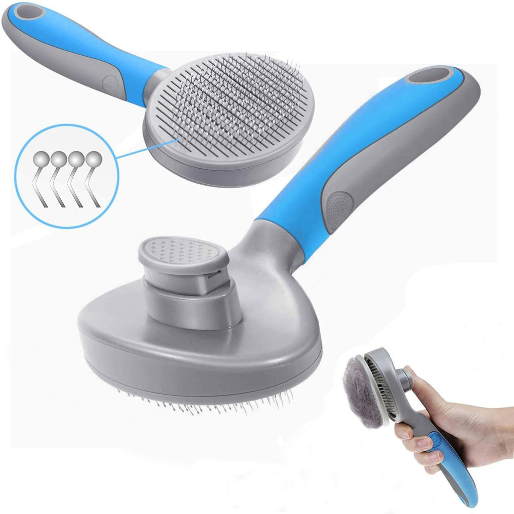 Pet Grooming Slicker Brush - Deshedding Comb for Dogs & Cats