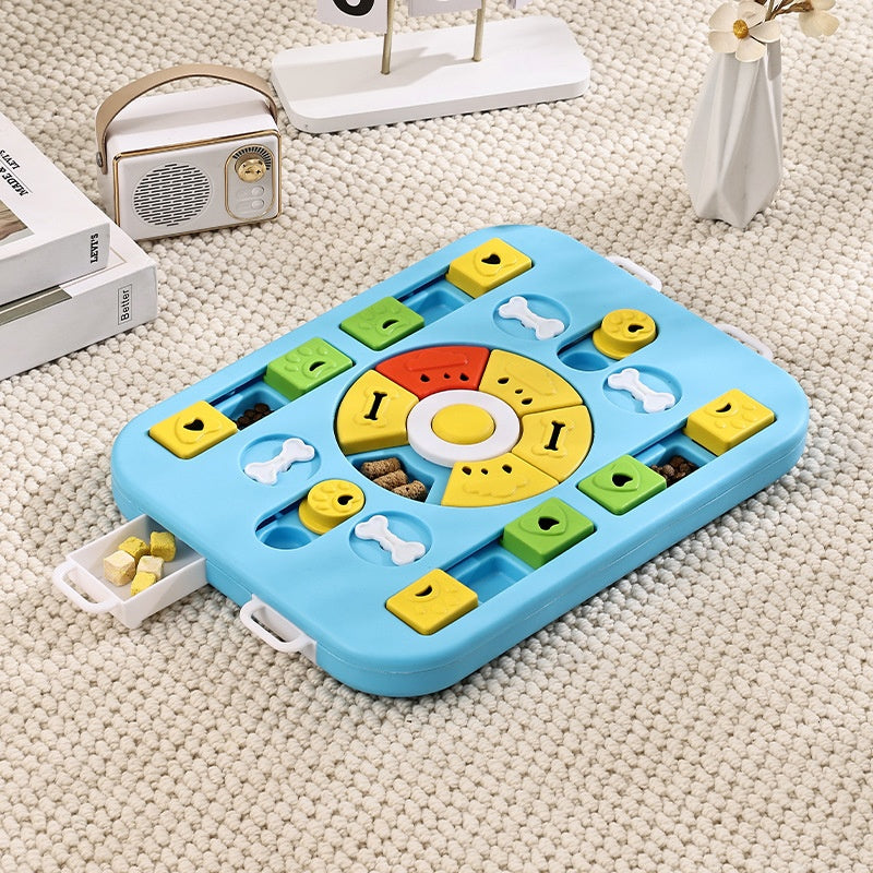 Interactive Slow Feeder Dog Bowl - Puzzle Toy for Mental Stimulation