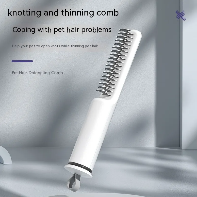 3-in-1 Pet Hair Unknotting Comb - Detangling Grooming Tool for Cats & Dogs