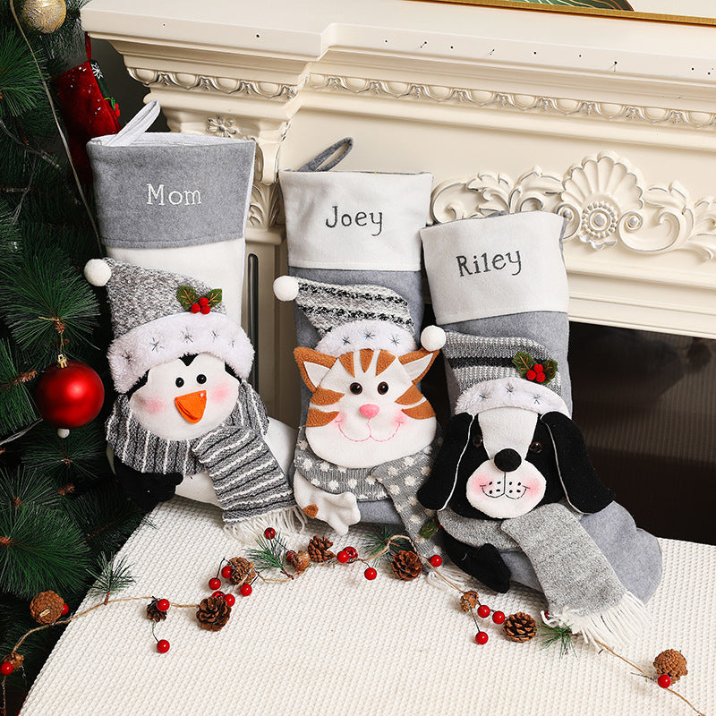 Christmas Pet Pendants & Gift Bags - Holiday Decoration for Dogs & Cats