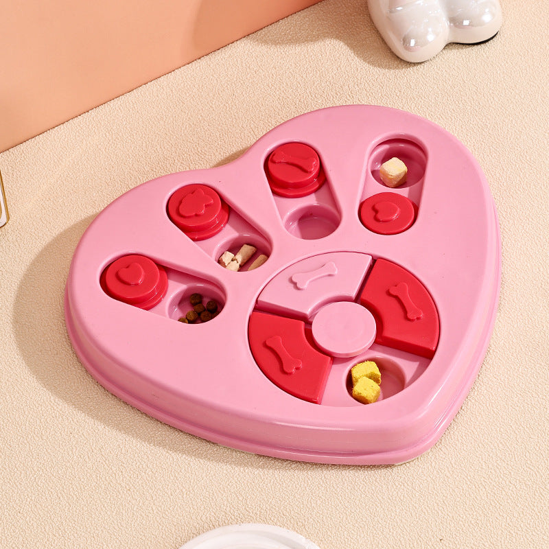 Interactive Slow Feeder Dog Bowl - Puzzle Toy for Mental Stimulation