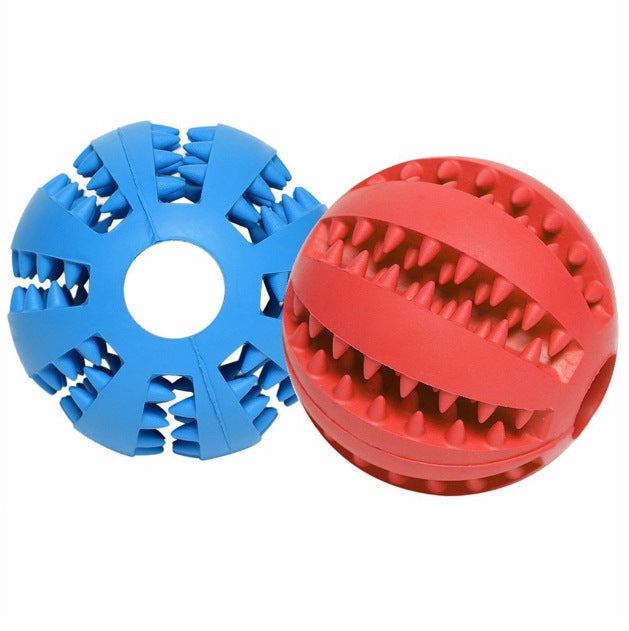 Durable Rubber Bouncing Chew Ball for Pets - Interactive Fetch Toy