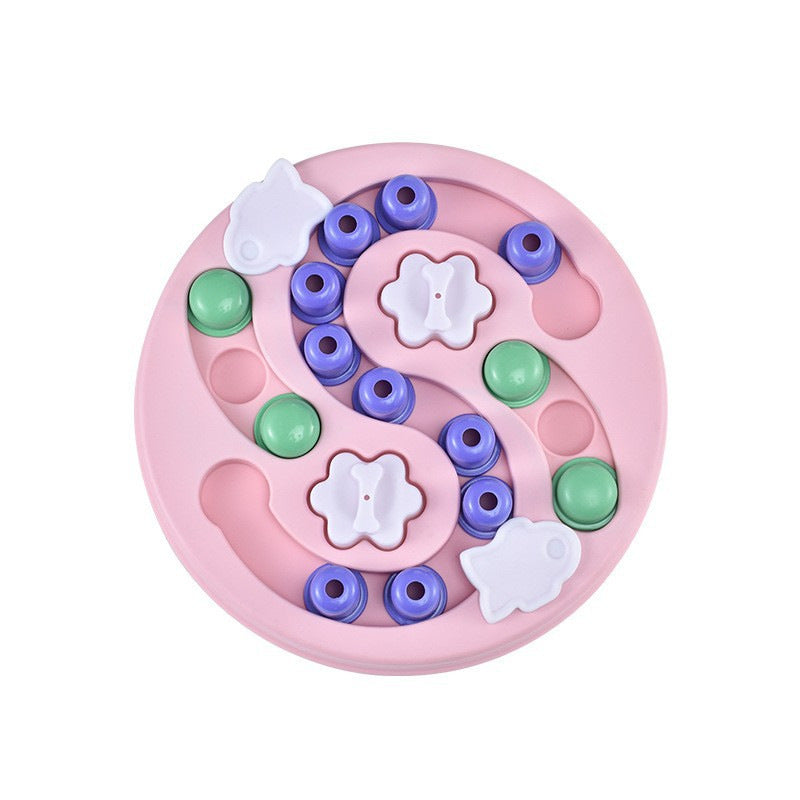Interactive Slow Feeder Dog Bowl - Puzzle Toy for Mental Stimulation