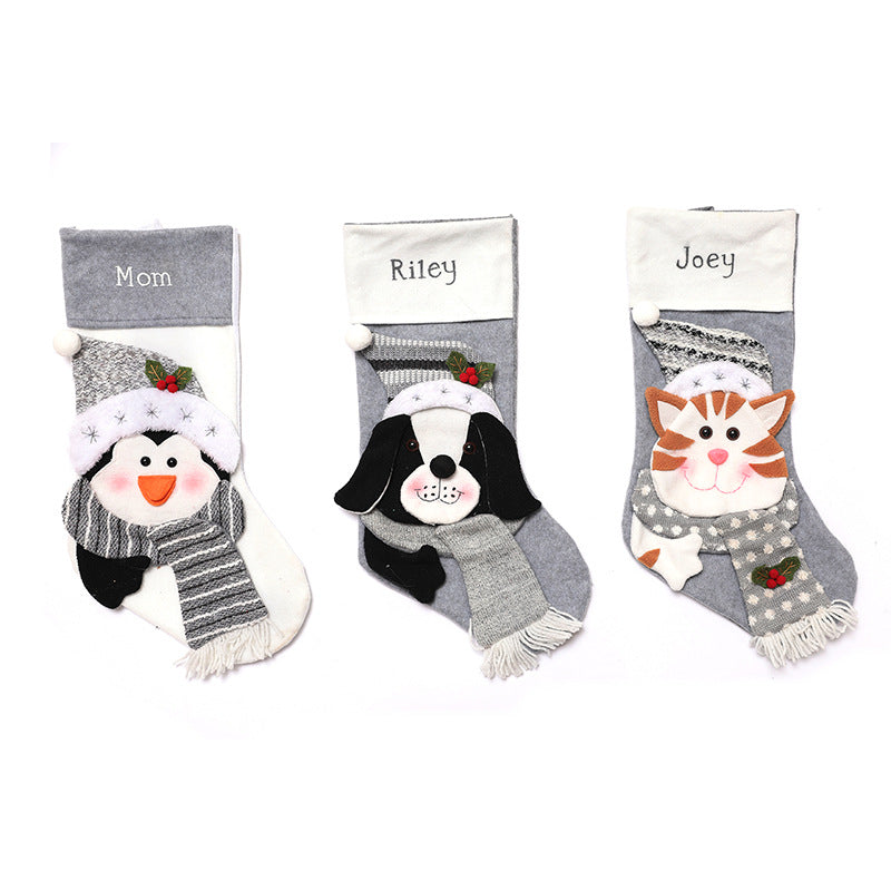 Christmas Pet Pendants & Gift Bags - Holiday Decoration for Dogs & Cats
