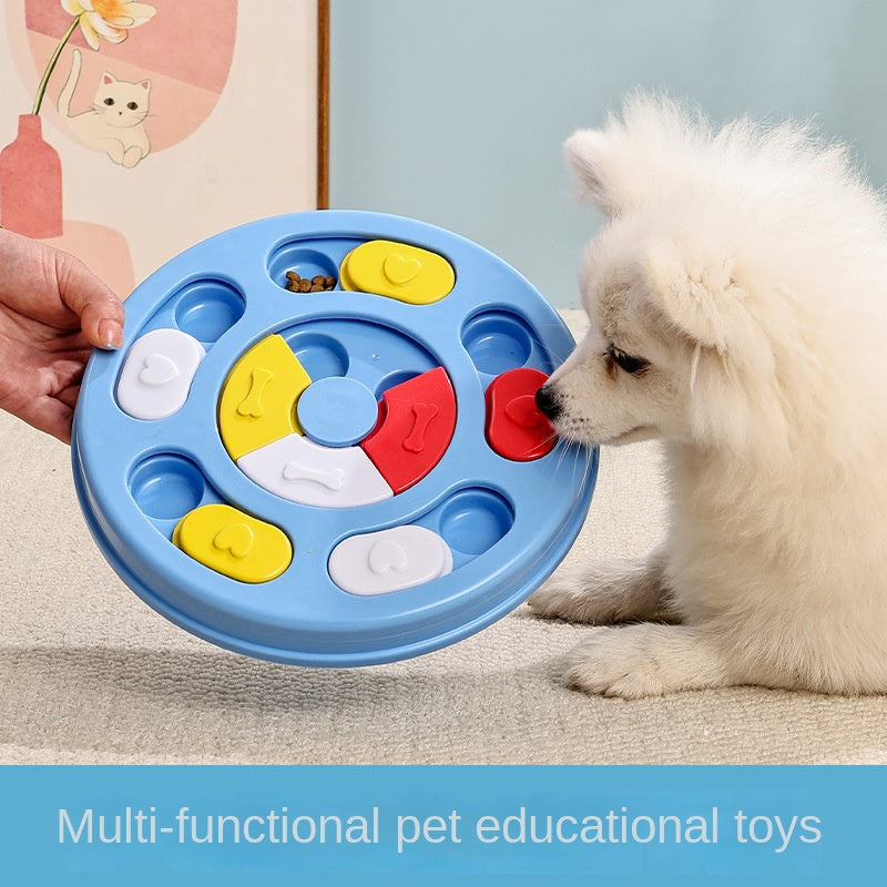 Interactive Slow Feeder Dog Bowl - Puzzle Toy for Mental Stimulation