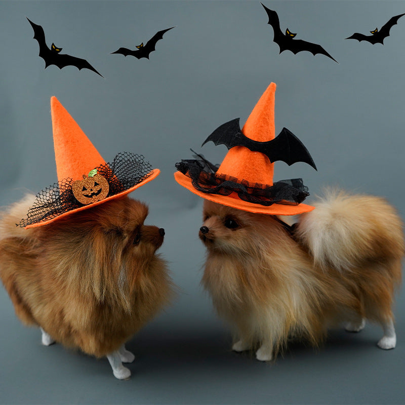 Pet Dog Cat Halloween Hat Creative Pumpkin Devil Spider Costume for Pets