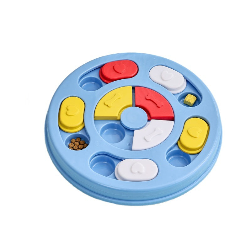 Interactive Slow Feeder Dog Bowl - Puzzle Toy for Mental Stimulation