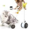 Cat Feather Ball Toy - Interactive Automatic Tease Stick